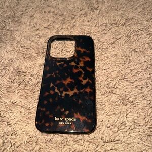 kate spade Tortoiseshell iPhone Case - Brown/Black iPhone 15 PRO